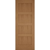 Oak Contemporary 4 Panel Internal Door